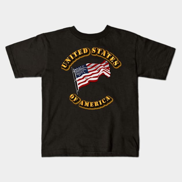 United States of America - Flag Kids T-Shirt by twix123844